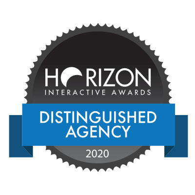 distinguished agency winner badge horizon interactive award 2020