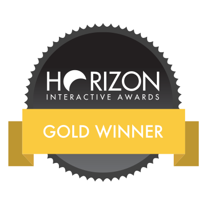 horizon interactive awards gold winner badge 2020